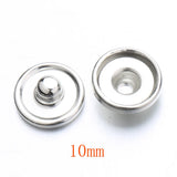 12mm 18mm Ginger Snap Button Bezel Base For DIY Patch Button Jewelry