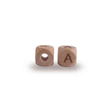 12mm 20Pcs Beech Letter Wooden Beads DIY Kids Pacifier Chain
