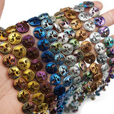 12mm 20pcs Hematite Life Tree Round Spacer Beads for Jewelry Making