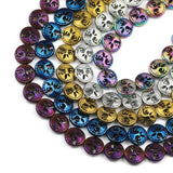 12mm 20pcs Hematite Life Tree Round Spacer Beads for Jewelry Making