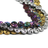 12mm 20pcs Hematite Life Tree Round Spacer Beads for Jewelry Making