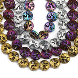 12mm 20pcs Hematite Life Tree Round Spacer Beads for Jewelry Making