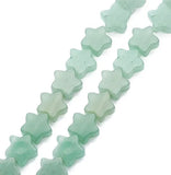 12mm 20pcs Green Aventurine Faceted Star Bead For DIY Necklace