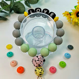 12mm 26Pcs A-Z Silicone Alphabet Letter Beads for DIY Jewelry Making