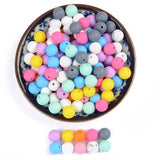 12mm Silicone Beads for Teething: 30Pcs Baby Teether Food-Grade Chewing Beads