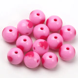 12mm Acrylic Beads Heart Pattern Seed Beads for Jewelry Making, 30pcs