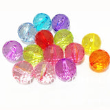 Transparent Irregular Chunky Beads 12mm-480pcs/bag 20mm-100pcs/bag