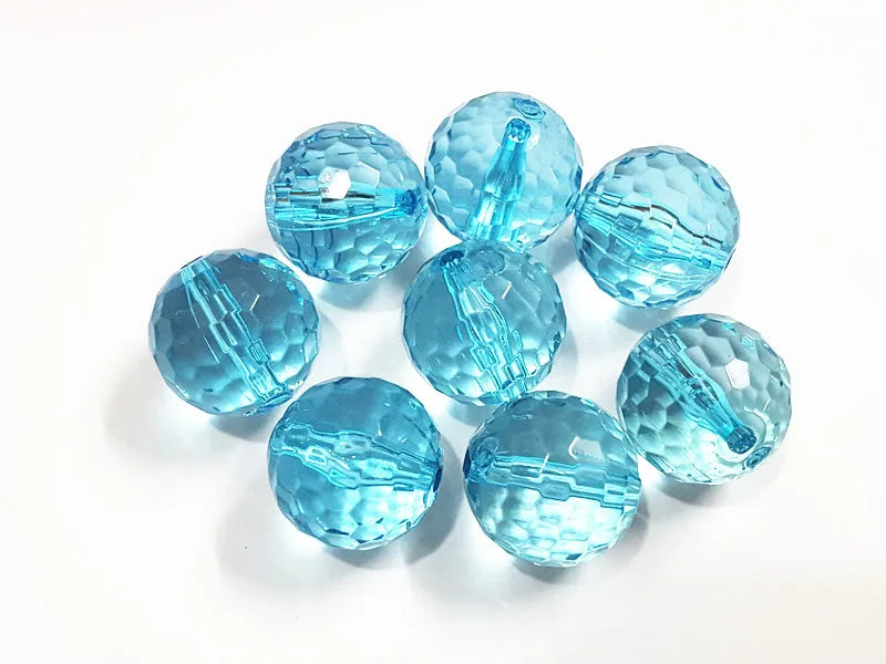 Transparent Acrylic Many Faceted Beads Shipment 