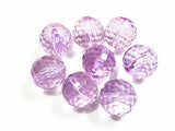 Light Purple Acrylic Faceted Beads 480pcs/12mm 105pcs/20mm
