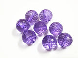 Purple Transparent Acrylic Faceted Beads, 480pcs 12mm, 105pcs 20mm, Shipment