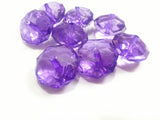 Dark Purple Transparent Rondelle Beads 750pcs/12mm, 120pcs/22mm