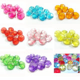 Acrylic Transparent Rondelle Chunky Beads - Choose Size/Color