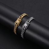 Stainless Steel Cuban Bracelet 7-12mm Men Women SB005