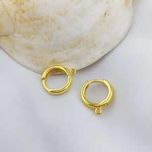 12mm 925 Silver Leverback Earrings, Ear Hoops, Earring Findings