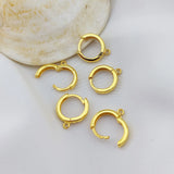 12mm 925 Silver Leverback Earrings, Ear Hoops, Earring Findings
