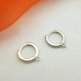 12mm 925 Silver Leverback Earrings, Ear Hoops, Earring Findings
