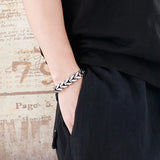 12mm Arrow Chain Bracelet Men Stainless Steel Summer Jewelry