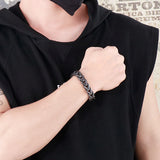 12mm Arrow Chain Bracelet Men Stainless Steel Summer Jewelry