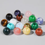 12mm Big Hole Stone Beads Chalcedony Aventurine Round Loose Spacer Beads