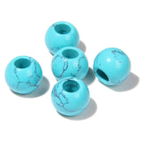 12mm Big Hole Stone Beads Chalcedony Aventurine Round Loose Spacer Beads