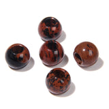 12mm Big Hole Stone Beads Chalcedony Aventurine Round Loose Spacer Beads