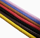 12mm Braided Microfiber Leather Rope String for DIY Bracelet Making