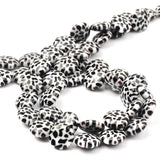 12mm Charm Pattern Flat Round Glass Beads for Jewelry Making