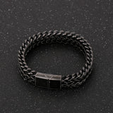 12mm Mesh Chain Bracelet Men Hook Jewelry
