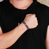 12mm Mesh Chain Bracelet Men Hook Jewelry