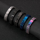 12mm Mesh Chain Bracelet Men Hook Jewelry