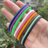 12mm Freshwater Pearl Sport Rubber Bracelet Waterproof Bangle for Women