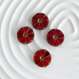 12mm Czech Sunflower Glass Bead High Lampwork Bead DIY Jewelry Making