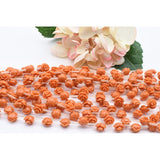 12mm Dark Orange Rose Flower Resin Stone DIY Jewelry Making