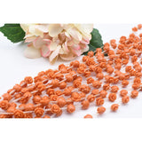 12mm Dark Orange Rose Flower Resin Stone DIY Jewelry Making