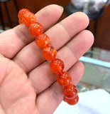 12mm Blood Amber Beeswax Abacus Bracelet