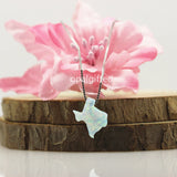 12mm OP17 Synthetic Opal Texas State Pendant Necklace