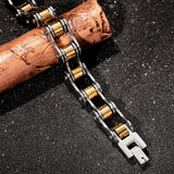 12mm Stainless Steel Motorcycle Biker Chain Bracelet