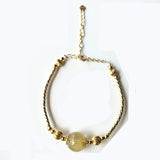 Rutilated Quartz Bracelets Natural Stone Crystal Jewelry
