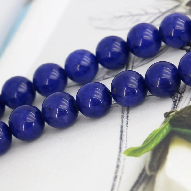 12mm Lapis Lazuli Round Loose Beads 15in DIY Women Jewelry Making