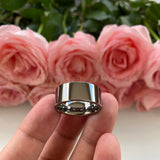 12mm Tungsten Carbide Wedding Ring Flat Band Polished Finish