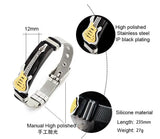 12mm Mens Stainless Steel Mesh Belt Cross Charm Christian Bracelet