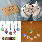 12mm Mixed Mosaic Glass Patch DIY Making Accessories