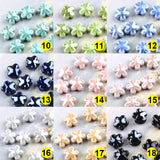 12mm Multicolor Plum Flower Ceramic Beads Porcelain Loose Beads