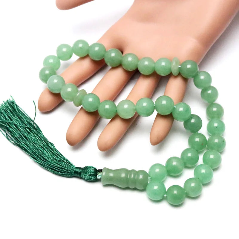 12mm Agate Round Beads Islamic Rosary Bracelet Pendant