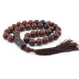 12mm Natural Agate Round Ornament Beads Islamic Rosary Muslim Tasbih Bracelet