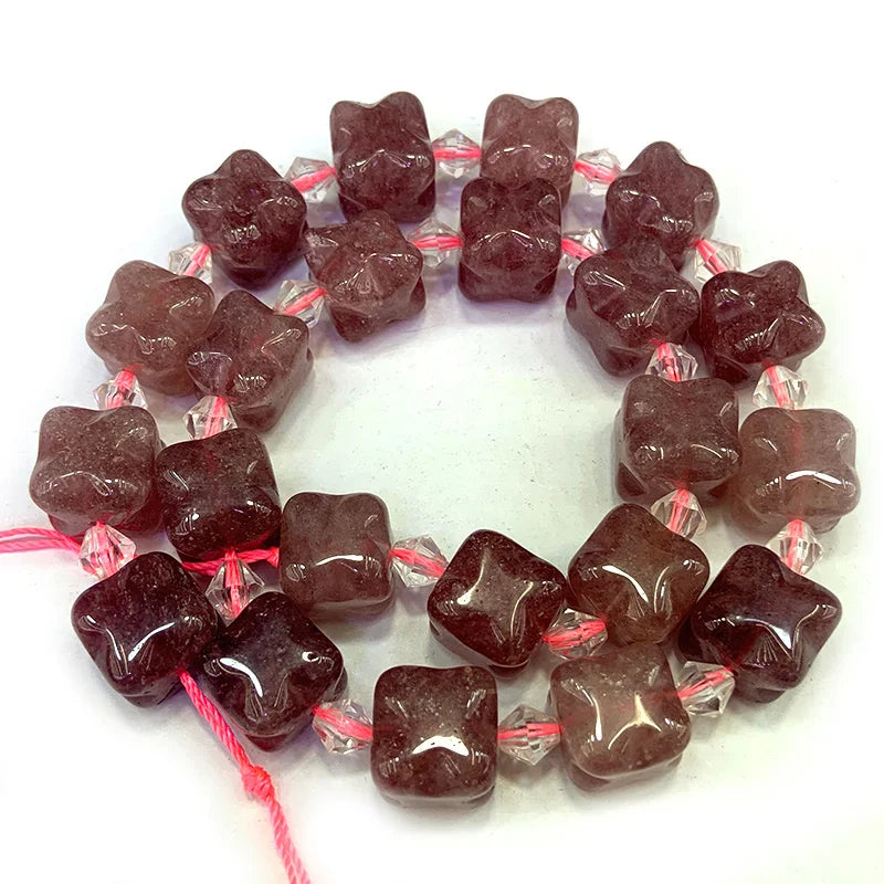 12mm Aventurine Amazonite Stone Beads 15'' Ice Cube DIY Loose Beads