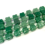 12mm Aventurine Amazonite Stone Beads 15'' Ice Cube DIY Loose Beads