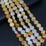 12mm Natural Agates Beads Heart-shaped Malachite Amethyst Loose Beads