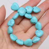 12mm Natural Agates Beads Heart-shaped Malachite Amethyst Loose Beads