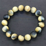 12mm Tiger Eye Bracelet Natural Stone Round Beads Jewelry AAAAA